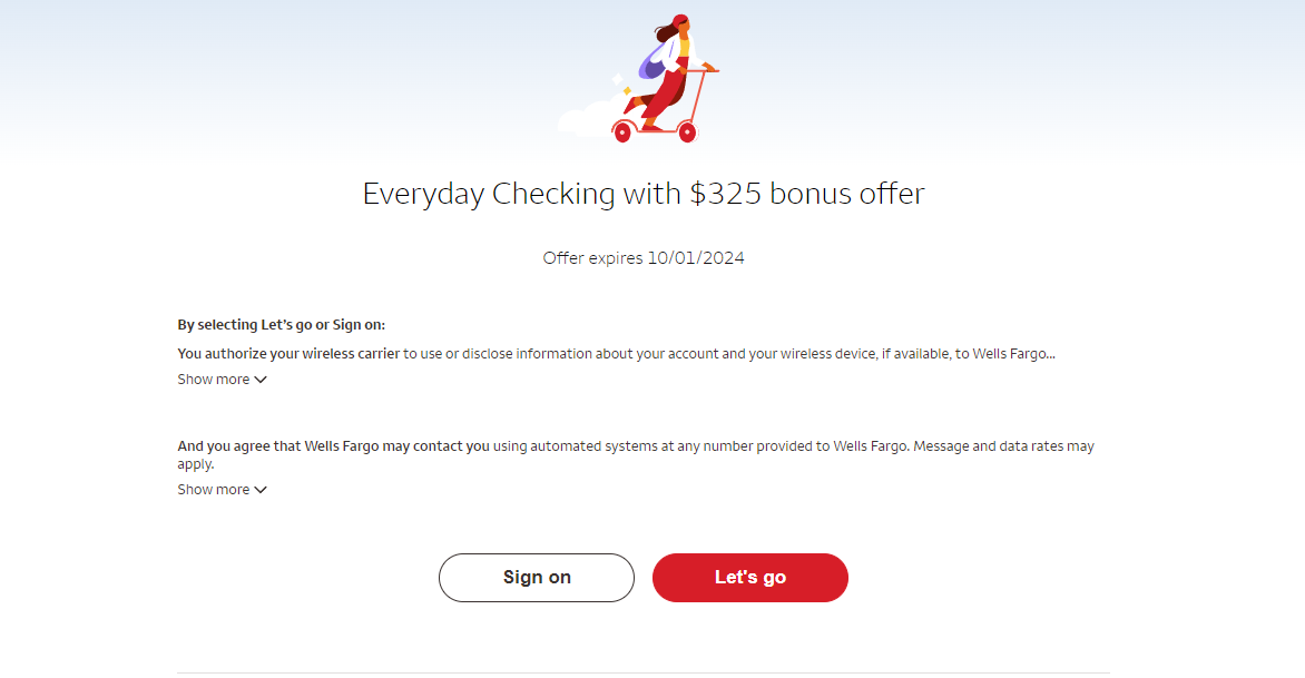 Wells Fargo Checking开户【2025.03更新:$325开户奖励+支持ITIN】
