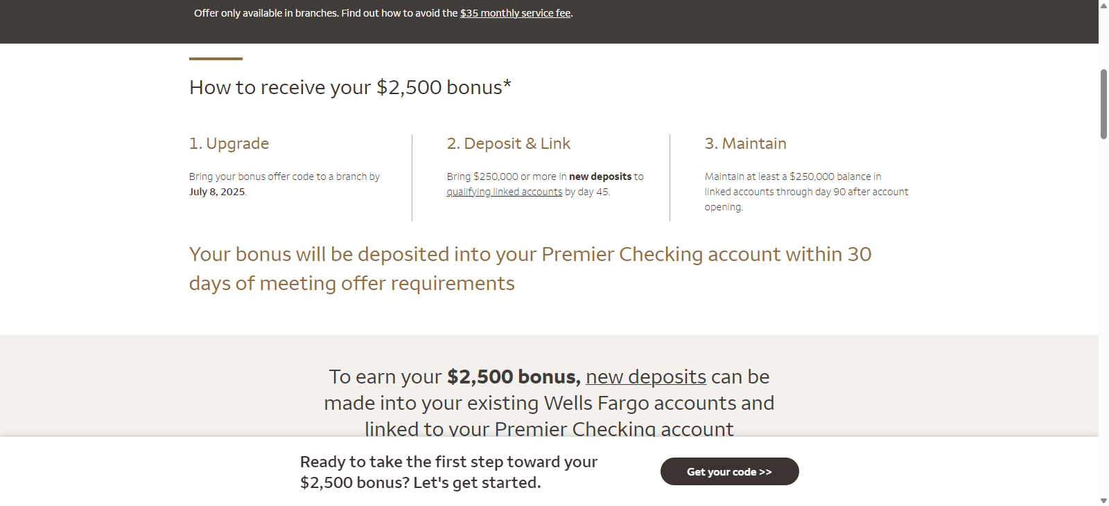 💰【重磅福利】Wells Fargo 开户奖励高达$2,500！Premier Checking 开户图文全攻略– US Cards