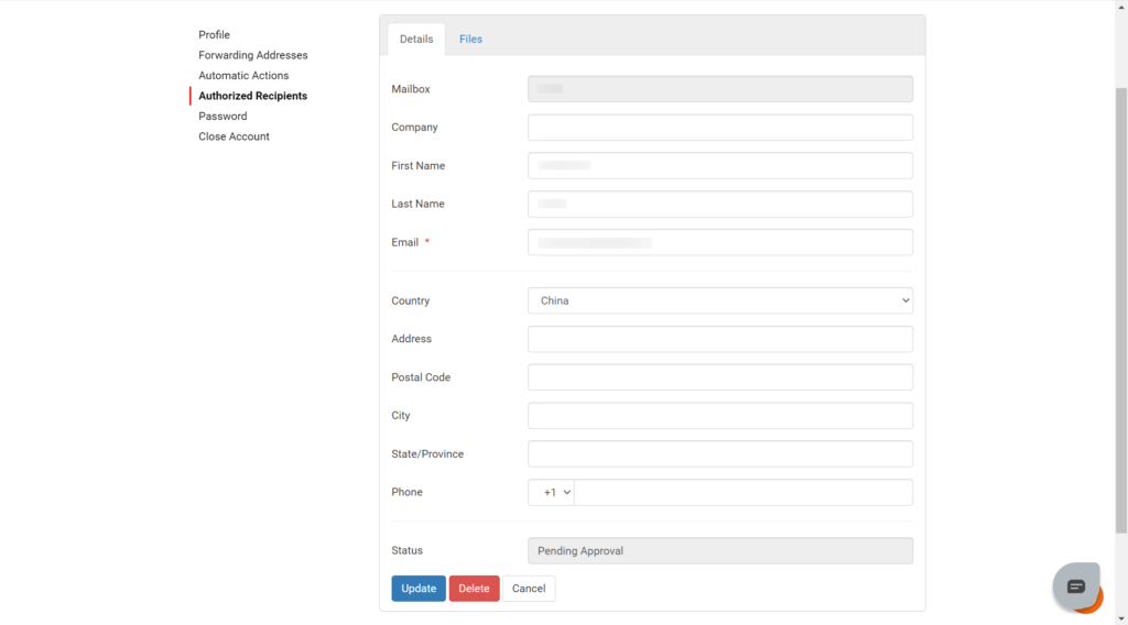 在Anytime Mailbox免费添加收件人 6 2024 09 06 093333