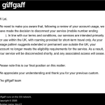 GiffGaff疑似大规模风控